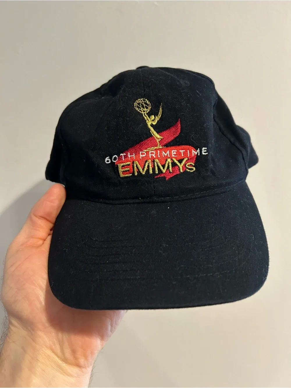 Vintage 60th Primetime Emmy Awards Hat Cap Black Embroidered ABC Logo Adjustable